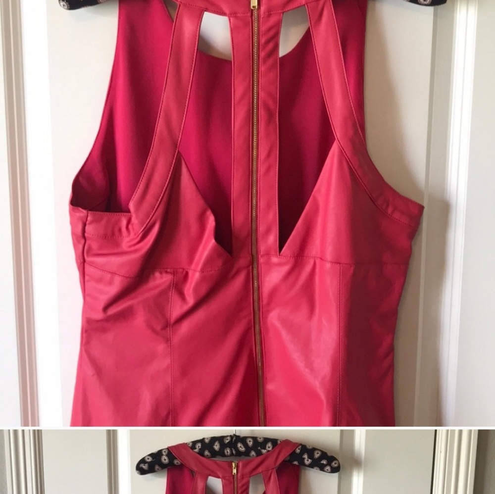 SALE.   SAlE...Pink dress feels like leather 😁